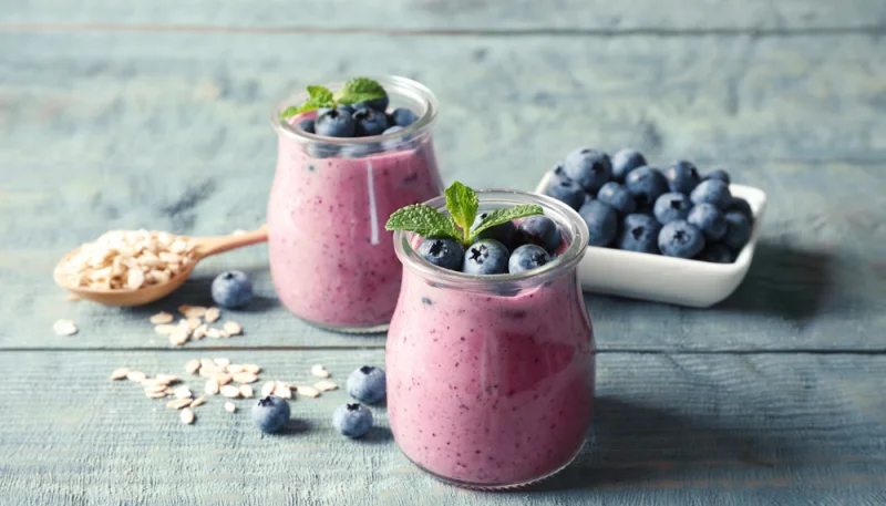 Mousse de myrtilles