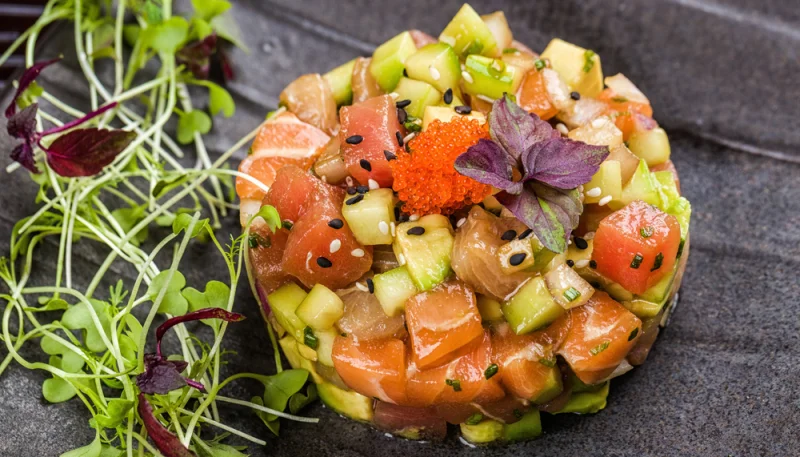 Tartare de saumon à l'avocat
