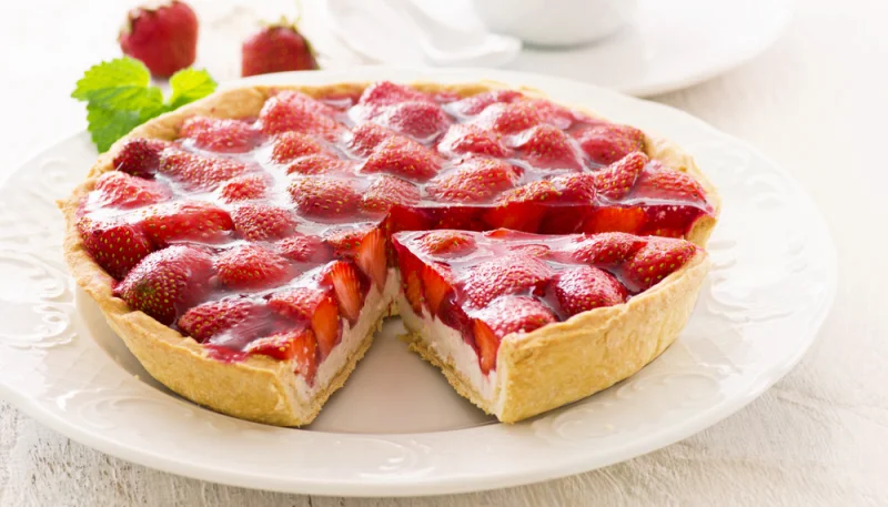 Tarte amandine aux fraises