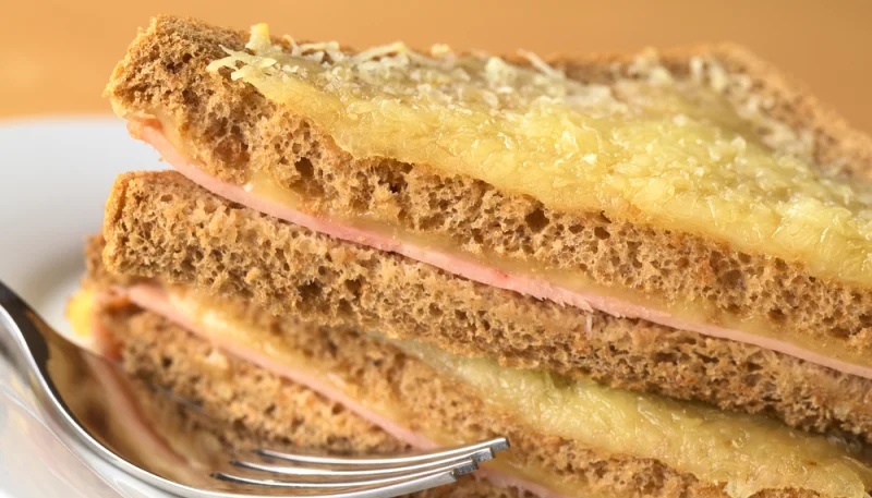 Véritable croque monsieur au pain complet
