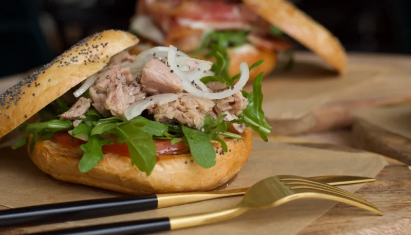 Bagels à la crème de sardine