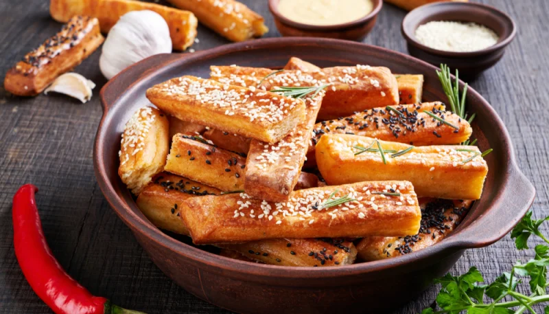 Biscuits apéritifs au fromage et au sésame