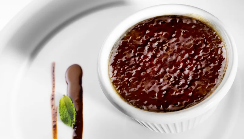 Crème brûlée au chocolat au lait