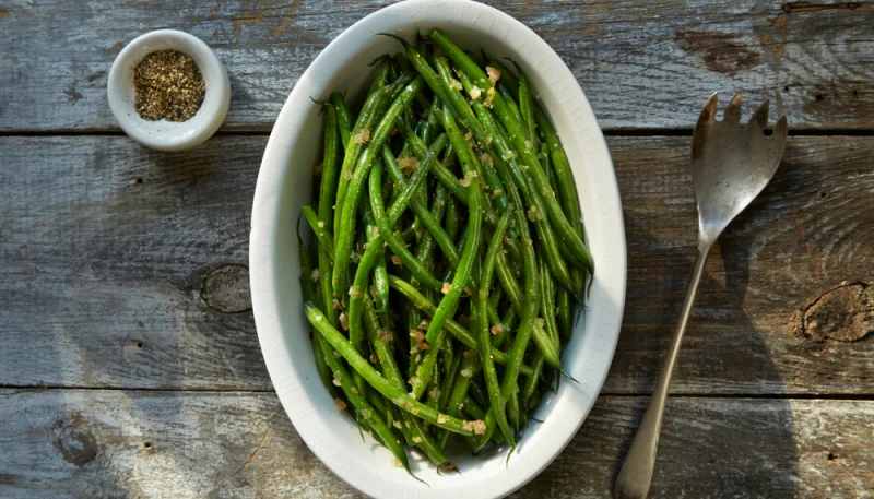 Haricots verts au thym