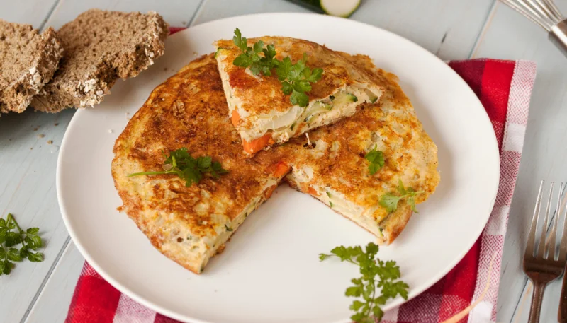 Moelleux courgettes jambon carottes