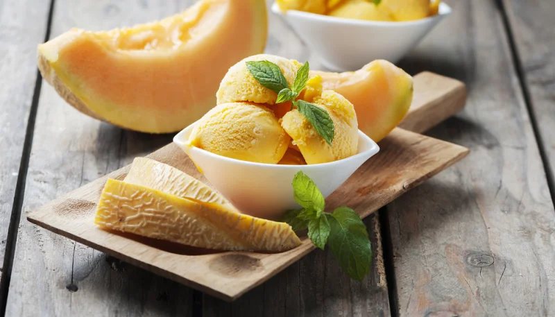 Sorbet de melon sans sorbetière