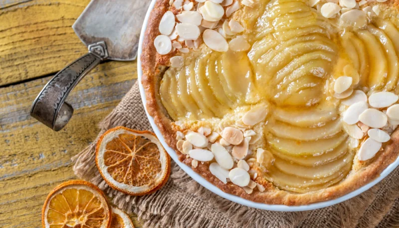 Tarte poire amandine