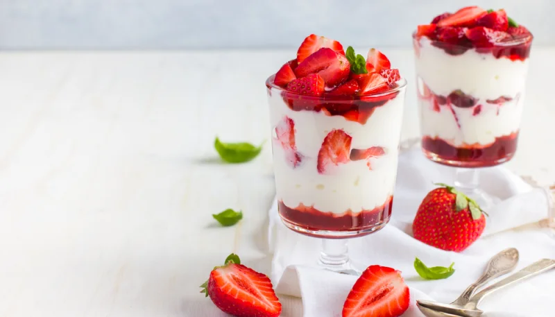 Verrines aux fruits rouges