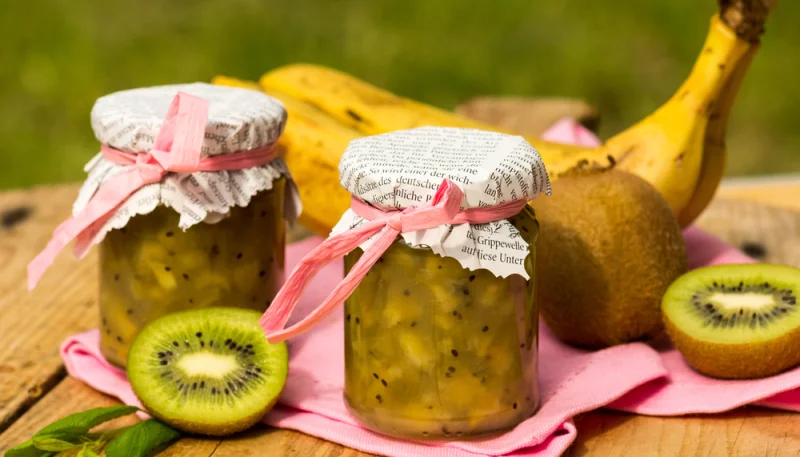 Confiture kiwis-bananes