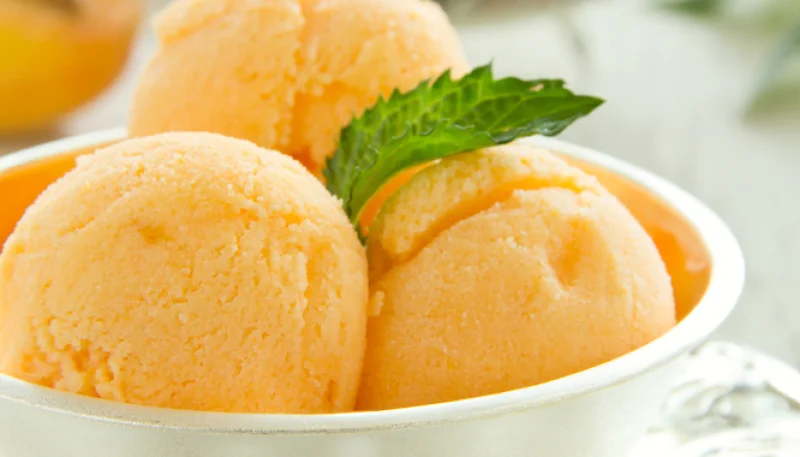 Crème glacée à l'abricot