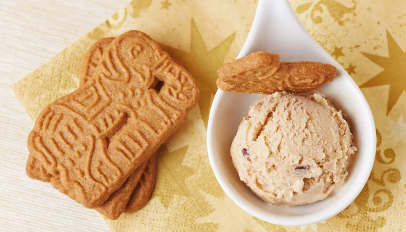 Glace sans sorbetière au Spéculoos