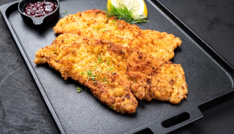 Escalope panée au quinoa