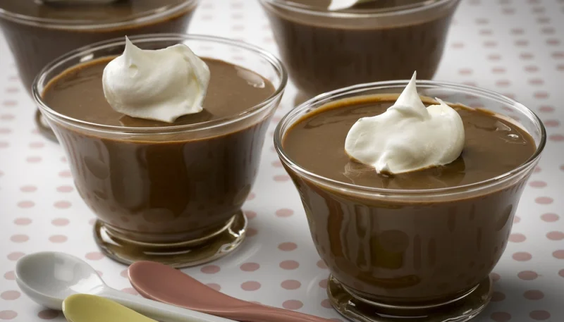 Flan au chocolat noir aux œufs