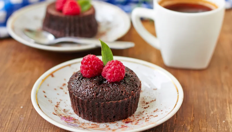 Mi-cuit chocolat et framboise