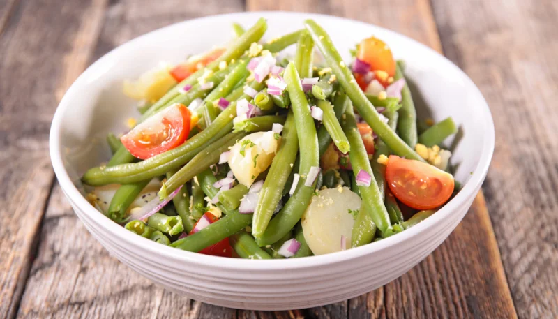 Salade composée aux haricots verts