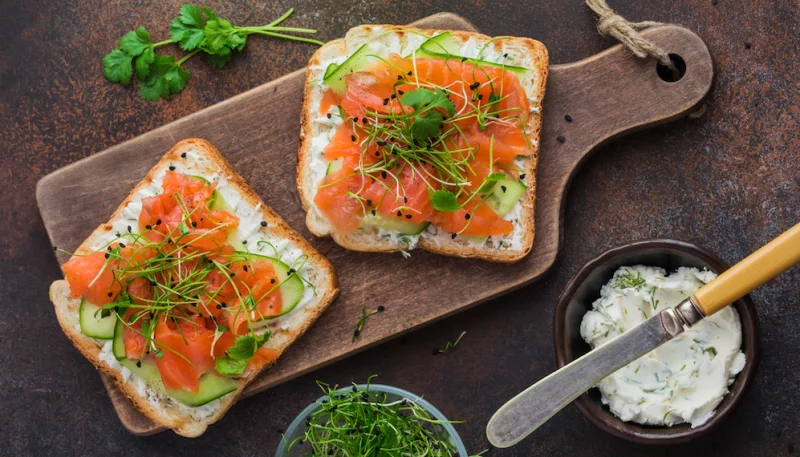 Croque-monsieur saumon et Boursin