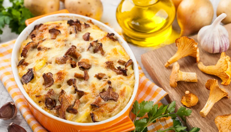 Gratin dauphinois aux champignons