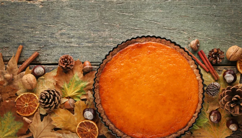 Tarte au potiron et sirop d'érable