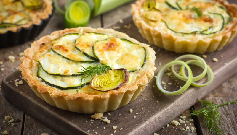 Tartelettes fines à la courgette
