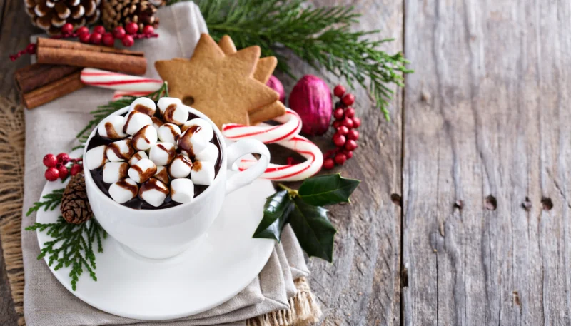 Chocolat chaud aux chamallows