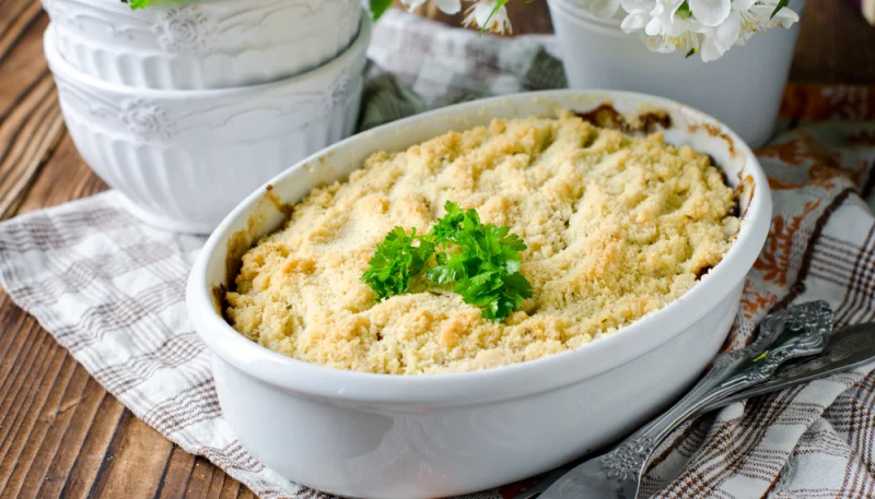 Crumble aux carottes et parmesan