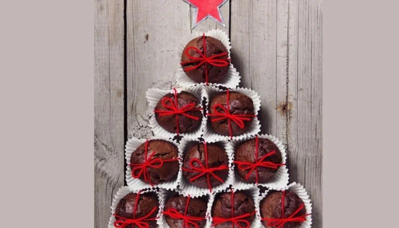 Muffins de Noël au chocolat