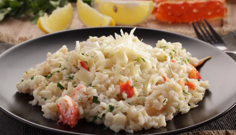 Risotto au crabe