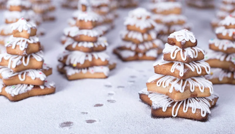 Sapins de Noël aux amandes
