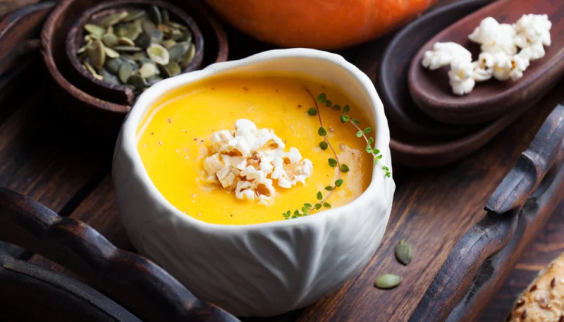 Soupe potimarron et maïs