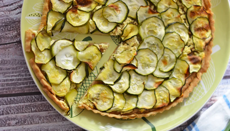 Tarte aux courgettes et au Mont d’Or