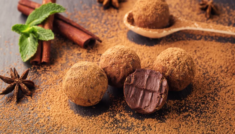 Truffes de Noël au chocolat