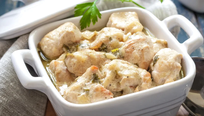 Velouté de poularde aux marrons