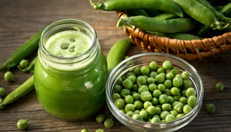 Verrine aux petits pois et à la menthe