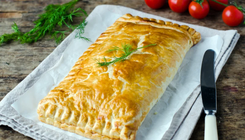 Feuilleté de Noël au saumon