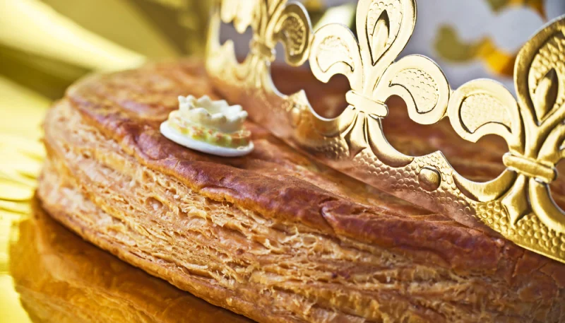 Galette des rois crème de noisettes et écorces d'oranges