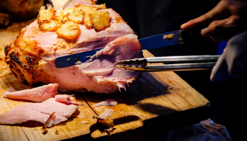 Jambon de Noël à l'ananas