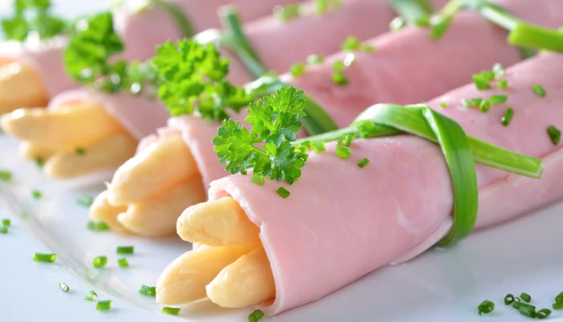 Jambon roulé aux asperges