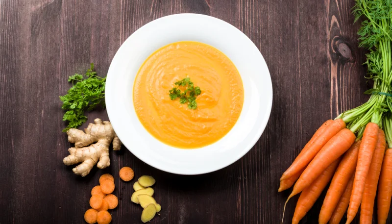 Soupe détox carottes-gingembre-curcuma