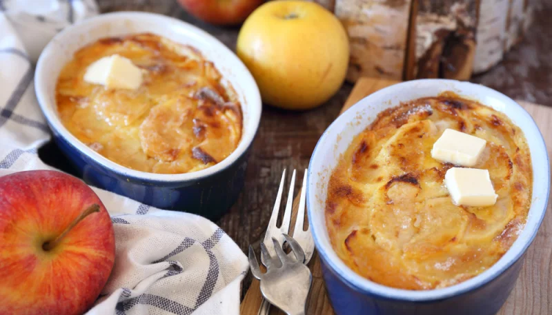Clafoutis pomme vanille Calvados