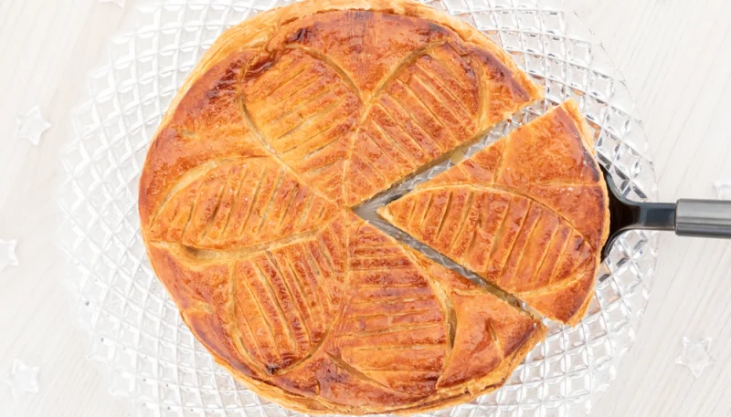 Galette des rois aux poires et à la crème de marron