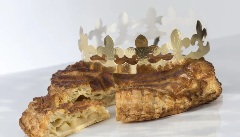 Galette des rois aux pommes et au miel