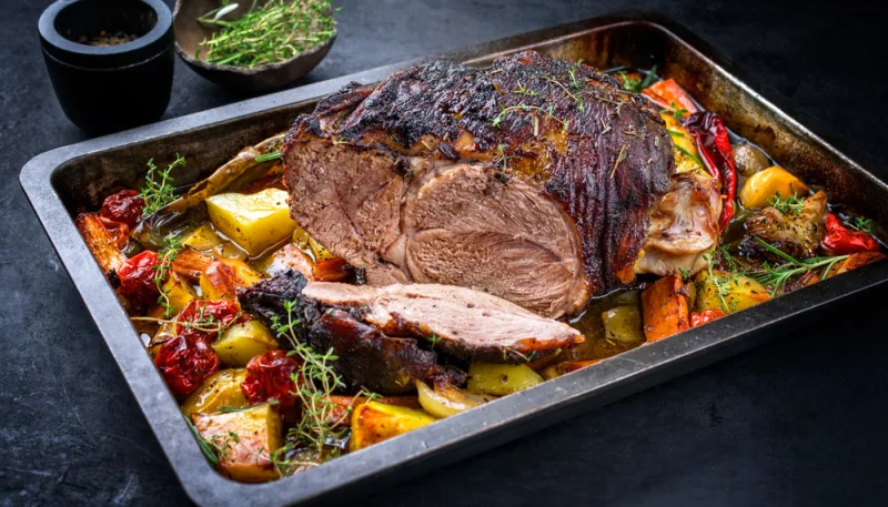 Gigot d'agneau au thym