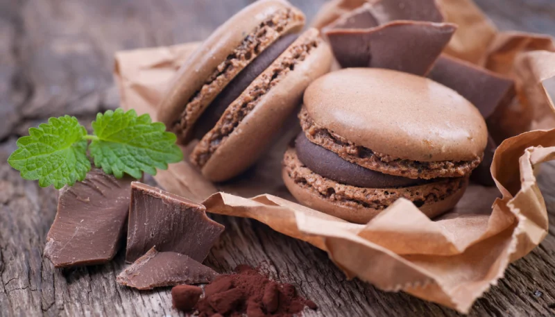 Macarons au chocolat