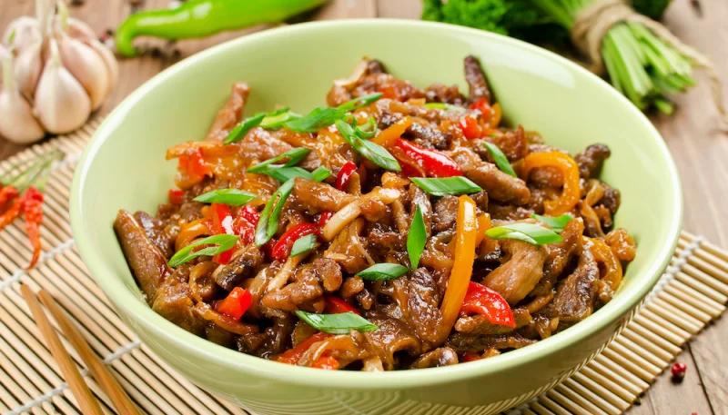 Sauté de porc aux poivrons