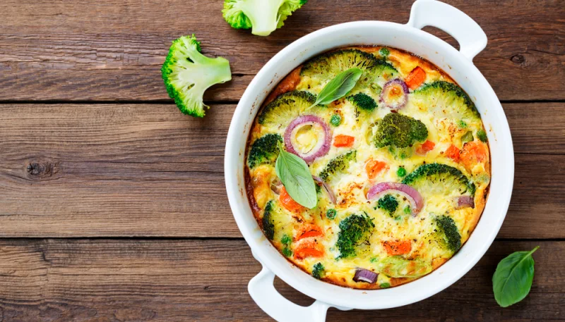 Quiche sans pâte aux légumes