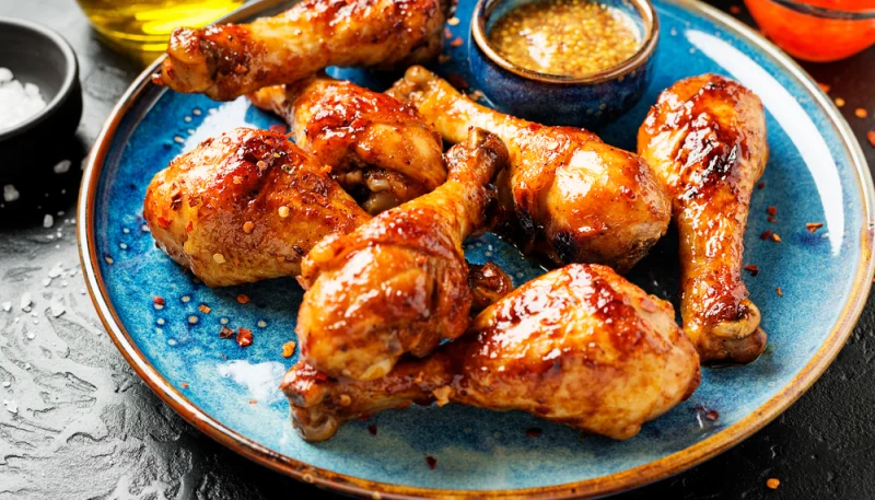 Cuisses de poulet rôties au miel