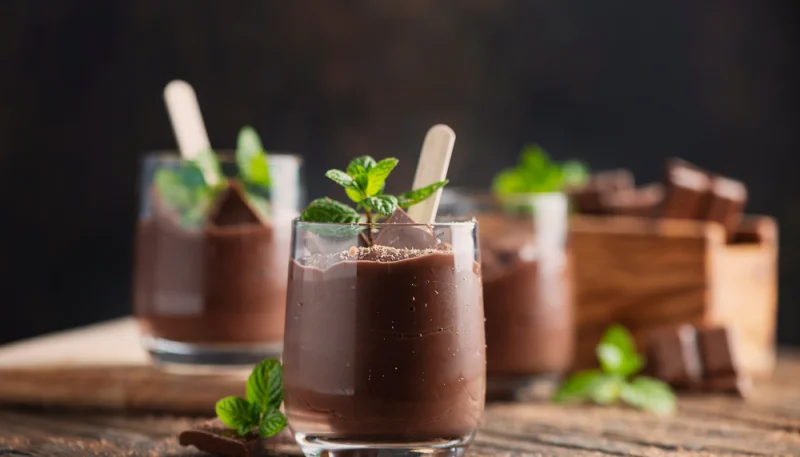 Flan au chocolat et à la noix de coco