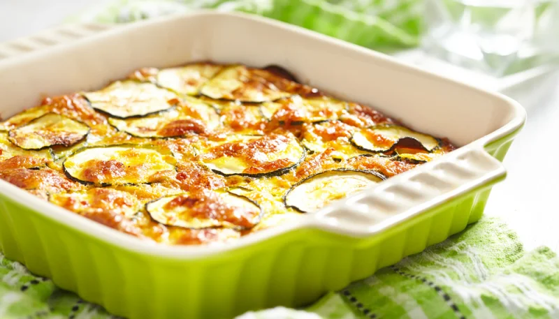 Gratin printanier de légumes verts