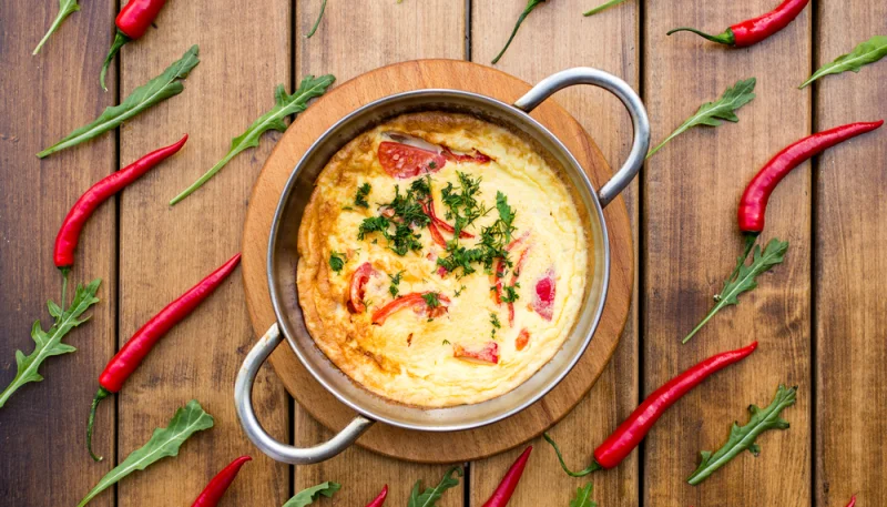 Omelette millefeuille