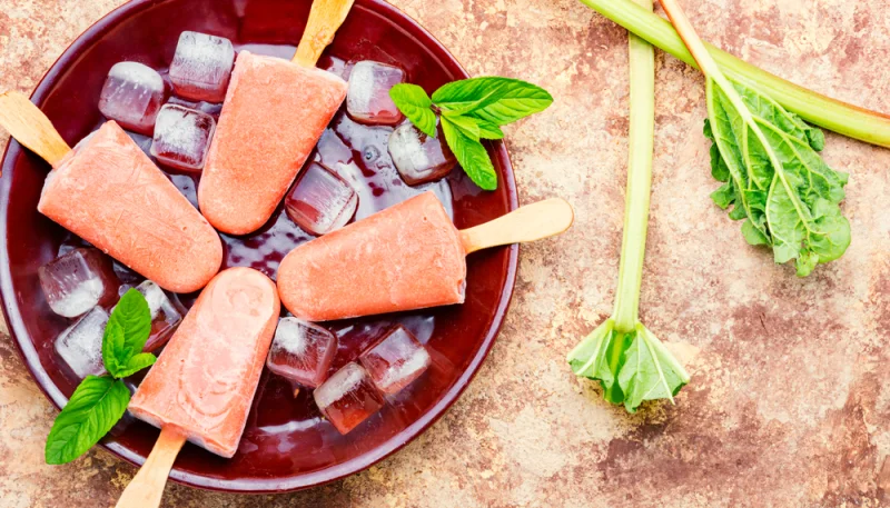 Sorbet à la rhubarbe